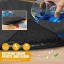 Extra Large Garage Floor Mat 8.8 x 22 FT Heavy Duty Oil Absorbent Parking Mat with Waterproof Non-Slip Backing,Reusable Washable Floor Protector for Garage,Driveway, Workshop & SUV, Velcro Included
