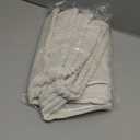 EMEMA Throw Pillow Covers Corduroy Decorative Soft Striped Square Cushion Covers Spring Pillowcases for Couch Sofa Bedroom Chair Car 16x16 Inch Pack of 2, Cream White