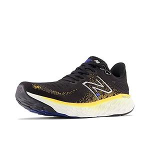 New Balance Men's Fresh Foam X 1080 V12 Running Shoe, Black/Hot Marigold, 9 Wide