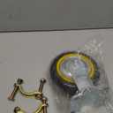 Gate Wheels for Metal Tube Gate - 6" Farm Gate Wheel for Metal Swing Gate Fence Support - 1 Pack