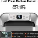 IMREN Heat Press Machine, 12" x 10" Portable Heat Press for T Shirts and Hoodies,Heat Transfer for Sublimation,Vinyl,Heat Transfer Project, Heat Press Machine Up to 410(210 C) - Black
