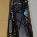 Aquarium Filter for 40-150 Gallon Tank, U-V Fish Tank Green Clean Machine Submersible Powerful Pump Canister Filter 400GPH for Pond Turtle Tank Saltwater Freshwater Crystal Clear Green Killing (Black)