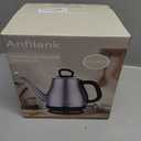 Electric Gooseneck Kettle, 1L 1500W Fast Boil, 100% Stainless Steel BPA Free Pour-Over Coffee & Tea Kettle, Water Boiler with Auto Shut & Boil-Dry Protection, Silver