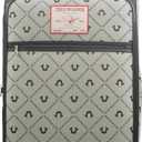 True Religion 31" Rolling Luggage, Soft Sided Suitecases with Spinner Wheels, Black/Gray, 31 Inch