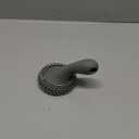 SUBEKYU Cast Iron Scrubber with Silicone Handle, Stainless Steel Cast Iron Skillet Cleaner Chainmail Scrubber for Pans, Grey (Gray)