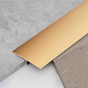 3Pcs Aluminum T-Molding, Floor Transition Strips, Floor Divider Trim, Threshold Strip, for Bridging Gaps Between Floors, or Between Wood Floors and Tiles (Gold 3pcs 35.4"x1.6")