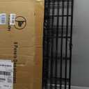 PJYuCien Dog Playpen with Bottom Pad - Metal Foldable Exercise Pen, 8 Panels 30" H x 24" W Indoor Outdoor Pet Fence Puppy Crate Kennel, Black