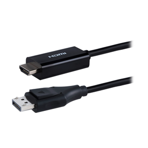 Philips DisplayPort to HDMI Adapter, Unidirectional, Works with Laptops, Tablets, Full HD 1080p, 4K Ultra HD, Mac and PC Compatible, Compact Design, Portable, Black, SWV9200G/27