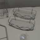 Shower Caddy Hanging 3 Tier with Two Movable Baskets, Grey Shower Caddy with Hooks for Towels, Sponge and More