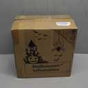 Danxilu 8FT Long Halloween Inflatables Outdoor Decorations, Haunted Inflatable Pumpkins with Witch Hat & Ghost Combo Blow Up Yard Decoration Built-in LEDs Lighted for Lawn Garden Outside Indoor Decor