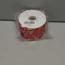 2 1/2 Inch Red Velvet Wired Ribbon  Double-Sided Gold Metallic and Red Velvet Craft Fabric Ribbon, Perfect for Christmas Bows, Gift Wrapping, Home Dcor, 10 Yards/Roll