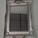 Rectangle Vintage Decorative Mirror Tray, Cosmetics Makeup Storage Jewelry Dresser Organizer Tray, Serving Tray (Silver- Rectangle)