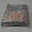 Bavni Area Rug 3x5, Non-Slip Washable Rugs for Living Room Office, Boho Distressed Printed Rug, Low Pile Foldable Decorative Carpet for Bedroom Kitchen Office, Teal/Multi