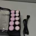 Remington Compact Ceramic Dual Voltage Hot Rollers for Long and Short Hair, Hair Setters, Hair Curlers, 1-1 " Purple/Black, 10 Piece Set