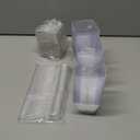 HOMIP 60Pack 4oz Plastic Dessert Cups with Lids and Spoons, Mini Plastic Parfait Cups for Parties, Clear Square Cups for Appetizer Cake Ice-cream