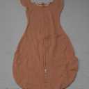 SwaddleDesigns Transitional Swaddle Sack, Arms Up Half-Length Sleeves & Mitten Cuffs, Swaddle for Newborn Transition to Baby Sleep Sack Wearable Blanket, 6-9 Month, 21-24 lb, Heathered Peach Blush