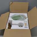 Vintage Wall Sconce, Green Milk Glass Light Fixture, 5.5In Art Deco Antique Wall Sconce for Bedroom Bathroom Living Room Hallway Entryway, E12 LED Bulb Included