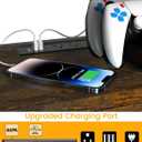 Wooden Nightstand with Lock, Bed Side Table with Drawers, Bedside Table with Charging Station, 3 USB & 2 Outlets, Night Stand with Storage, End Tables for Living Room, Bedroom, Dorm, Brown