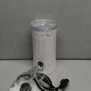 Milk Frother, 4-in-1 Milk Steamer and Frother, 8.1oz/240ml Automatic Warm and Cold Foam Maker, Auto Shut-Off Frother for Coffee, Latte, Cappuccino, Macchiato(White)