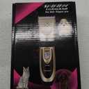Rechargeable Cordless Dogs Cats Horse Grooming Clippers - Professional Pet Hair Clippers with Comb Guides for Dogs Cats Horses and Other House Animals Pet Grooming Kit (Gold2)