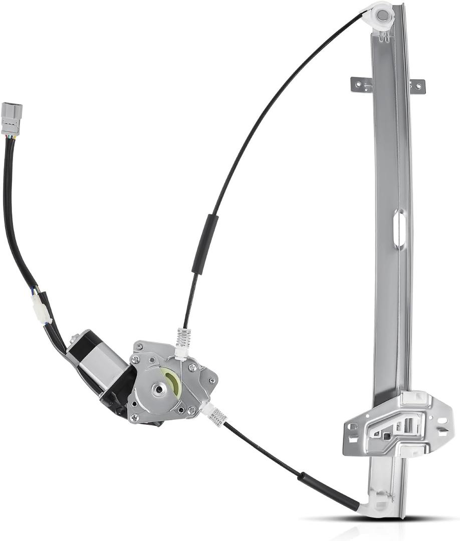 YHTAUTO Front Driver Side Power Window Regulator with 4-Pin Motor Assembly for Honda Odyssey 1999-2002 Mini Cargo Van/Mini Passenger Van