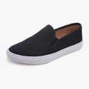 FEVERSOLE Women's Fashion Shiny Soft Slip On Sneaker Sparkle Casual Comfort Loafers Size ⁶6