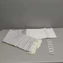 Seasonwood Extra Long Shower Curtain Tassel White and Gray Shower Curtains for Bathroom Farmhouse Modern Grey Bathroom Curtain Set 7284