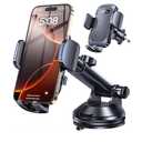 Romuto Phone Holders for Your Car Phone Holder Mount【Super Suction】Cell Phone Mount for Car Accessories for Women Men Windshield/Vent/Dash Truck Stand Desk Mount Clamp Holder for iPhone Samsung Camera