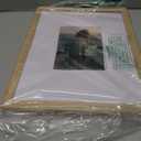 KINLINK 11x14 Picture Frame Natural, Solid Wood Frame 11x14 with Acrylic Plexiglass for Pictures 5x7/8x10 With Mat,Tabletop and Wall Display, 11 x 14 Picture Frame, Set of 1