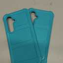 Samsung Galaxy A35 5G Case with 2 Pack Hard Tough Heavy Duty Rugged Shockproof Protective Cell Phone Case (Blue Green)