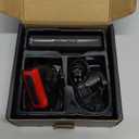 Super Bright Bike Lights for Night Riding, 6 LED Bicycle Light Compatible with Garmin/GoPro Mount, 18000LM Bike Headlight and Taillight Set with 5+4 Modes for Mountain Road Cycling Scooter