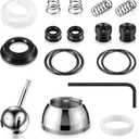 Faucet Repair Kit, Compatible with Delta/Peerless RP44123, Compatible with Delta 600 Series Shower Valve, Ball, Seats, Springs, Cam, Cap, Adjusting Ring and Bonnet