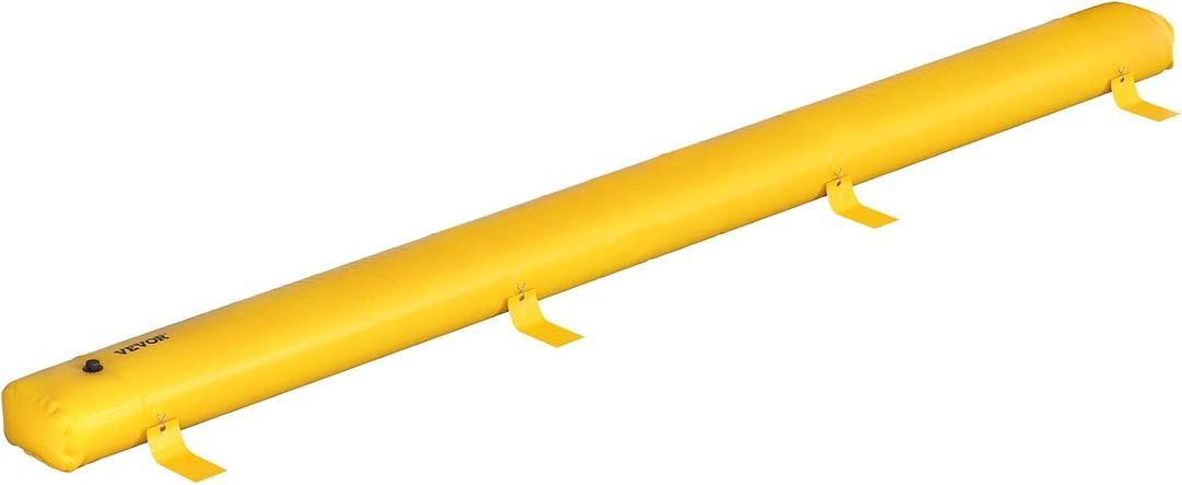 VEVOR Flood Barrier Hydro Bag 24 ft Length x 12 in Height Water Diversion | Flooding Prevention for Doorways Garages Reusable PVC Tubes Lightweight Excellent Waterproof Effect 288.7 Gallons Capacity