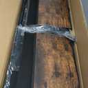 Sweetcrispy Dresser for Bedroom with 6 Storage Drawers, Fabric Storage Tower Organizer, Chest of Drawers with Metal Frame Wooden Top for Closet, Living Room, Entryway, Rust Brown