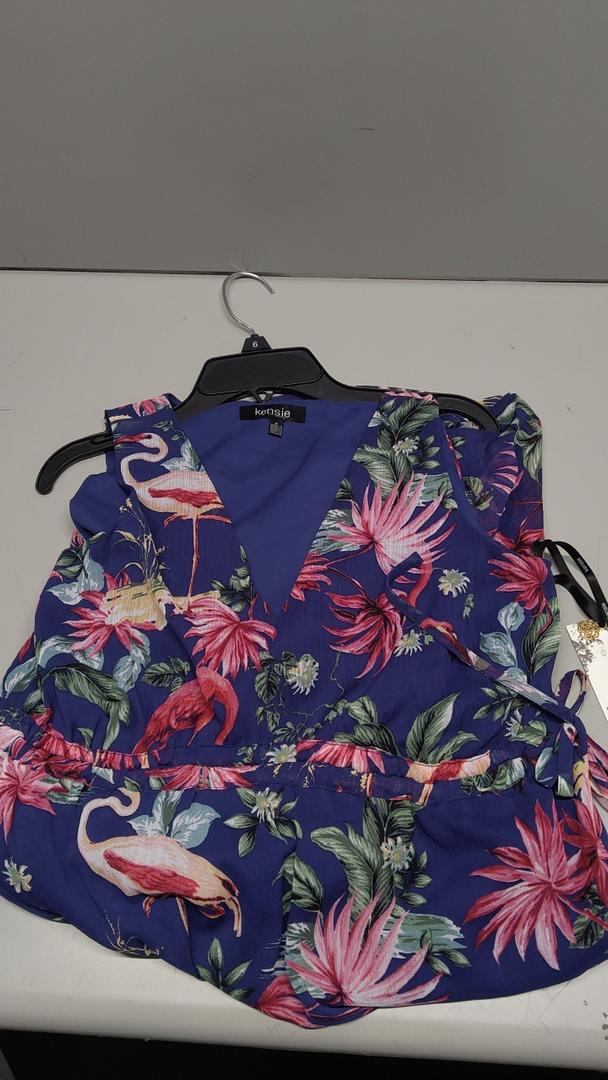 Kensie Women's Sleeveless Ruffle Hem Midi Dress Size 6