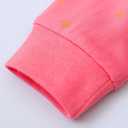 Toddler Girls Cotton Embroidery Applique Short Sleeve Dresses 2-7Y (Pink)