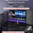 HDMI to DisplayPort Adapter 4K 60Hz, HDMI Souce to Display Port Monitor Converter, HD Male Compatible with Laptops, Graphics Cards, PS5, AMD,NVIDIA-1 Pack