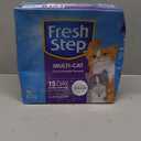 Fresh Step Clumping Cat Litter, Multi-Cat, Long Lasting Odor Control Kitty Litter with Activated Charcoal, Low Dust Formula, 14 lb