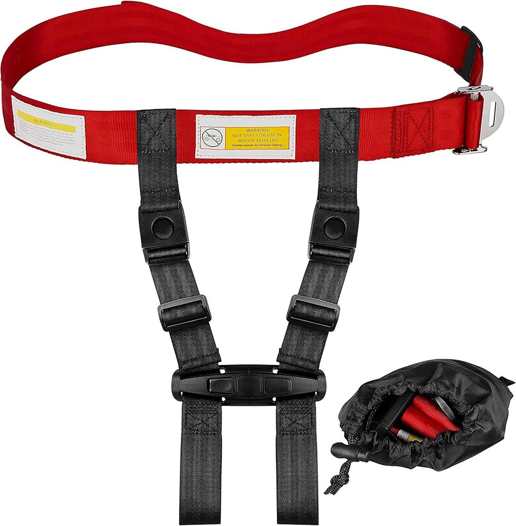 Child Airplane Safety Travel Harness - Safe and Comfortable Airplane Harness with Adjustable Straps - Airplane Travel Essentials for Kids and Toddlers