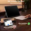 Matte Privacy Screen Protector for iPad Air 11 Inch M3 M2 (7th&6th Generation, 2025/2024), Anti Spy Private Filter for iPad Air11 Inch, High Sensitive Bubble-Free Black Security Screen, 1 Pack