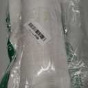 NICETOWN Linen Blend Small Window Curtains for Classroom Kitchen Cafe Basement Easy Installed Door Window Curtain for Privacy, Light Filtering Tie Up Shade, 1 Panel, W26 x L50 inches Long, Linen