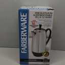 Farberware 12 Cup Electric Coffee Percolator, Coffee Maker with Stainless Steel Basket, Automatic Keep Warm, No-Drip Spout