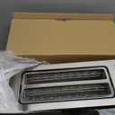 Mueller UltraToast Full Stainless Steel Toaster 4 Slice, Long Extra-Wide Slots for Bagels and Waffles, 6 Browning Levels, LED Display, Cancel/Defrost/Reheat Functions & Removable Tray, Kitchen Gadgets