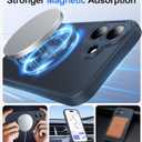 Faiono Magnetic for iPhone 17 Case [Full Camera Protection][Military-Grade Protection][Compatible with MagSafe] Shockproof Protective Slim Phone Case for iPhone 17, Midnight Blue
