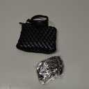 JINMANXUE Fashion Mini Handbag For Women, Woven Tote Bucket Composite Bag Knitting Chain Bags, Crossbody Shoulder Purses
