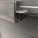 IRIS USA File Box with Lid File Organizer for Letter File w/Organizer-Lid, Plastic Mobile Filing Organizer, Water Resistant Document Box, Portable File Box with Handle, Secure Buckle, Lockable, Black