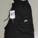 Nike Men's Club Knit Joggers (Medium, Black/White)