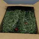 Christmas Garland 9ft with 50 Led, Gold & Red Ball Berries Battery Control, Christmas Decor with Light Timer for Mantle Staircase Indoor and Outdoor