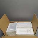 Shoe Storage, 12 Pack Shoe Organizer for Closet, Shoe Boxes Clear Plastic Stackable Shoe Containers with Lids for Size 10 (Large, White)