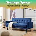 Kings Brand Furniture 6-inch Bed Risers - Set of 4 Black Heavy Duty Stackable Furniture Risers for Under Bed Storage, Desk, Sofa, Couch